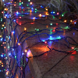 Milano Decor Solar Powered Outdoor Fairy Lights - Multicoloured - 200 Lights - Top-Down View