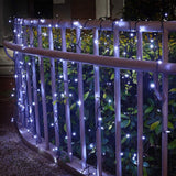 Milano Decor Outdoor LED Plug In Fairy Lights - White - 200 Lights - Top-Down View