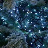 Milano Decor Outdoor LED Plug In Fairy Lights - White - 200 Lights - Low Angle