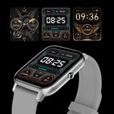FitSmart Multi Function Smartwatch Wireless Touch Screen All In One - Silver Grey - Side View