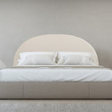 Milano Decor Newark Curved Bead Head Cream - King - Front View