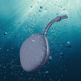 FitSmart Waterproof Bluetooth Speaker Portable Wireless Stereo Sound - Silver - Top-Down View