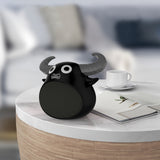 Fitsmart Bluetooth Animal Face Speaker Portable Wireless Stereo Sound - Black - Side View