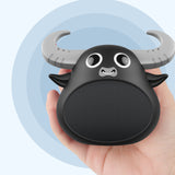 Fitsmart Bluetooth Animal Face Speaker Portable Wireless Stereo Sound - Black - Close-Up Angle