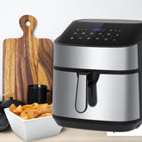 Kitchen Couture 11.5 Litre Air Fryer Multifunctional LCD Digital Display Silver - Top-Down View