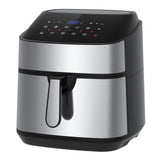 Kitchen Couture 11.5 Litre Air Fryer Multifunctional LCD Digital Display Silver - 45-Degree Angle