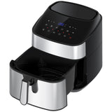 Kitchen Couture 11.5 Litre Air Fryer Multifunctional LCD Digital Display Silver - Rear View
