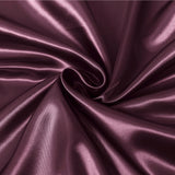 Royal Comfort Satin Sheet Set 3 Piece Fitted Sheet Pillowcase Soft  - Queen - Malaga Wine - Top-Down View