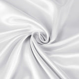 Royal Comfort Satin Sheet Set 3 Piece Fitted Sheet Pillowcase Soft - King - White