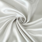 Royal Comfort Satin Sheet Set 3 Piece Fitted Sheet Pillowcase Soft - King - Silver