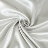 Royal Comfort Satin Sheet Set 4 Piece Fitted Flat Sheet Pillowcases - King - Silver