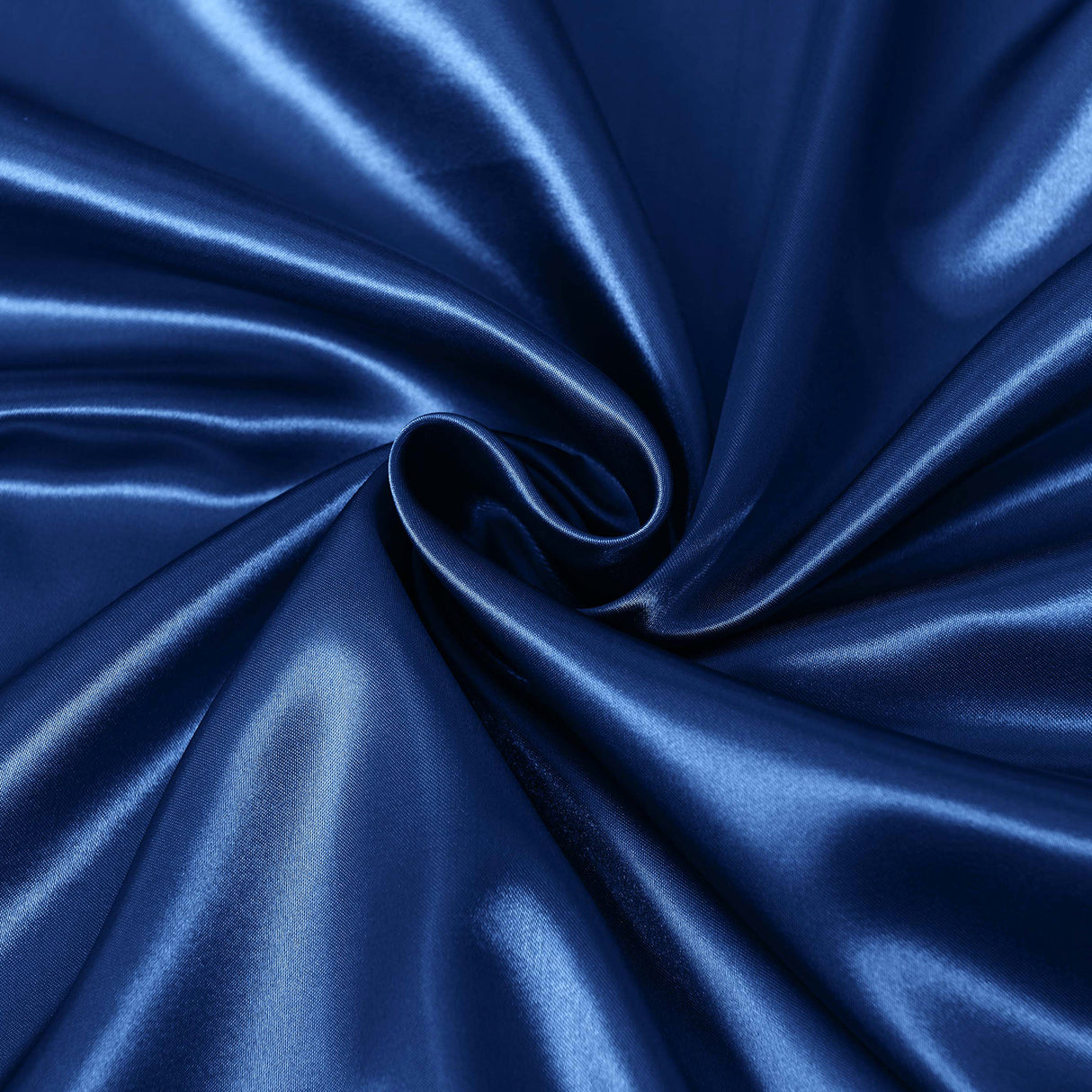 Royal Comfort Satin Sheet Set 4 Piece Fitted Flat Sheet Pillowcases - King - Navy Blue