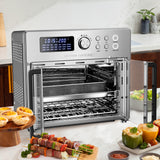 Kitchen Couture 25 Litre Air Fryer Oven French Door Multifunctional Silver - Side View