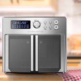 Kitchen Couture 25 Litre Air Fryer Oven French Door Multifunctional Silver - 45-Degree Angle