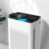MyGenie Pure Max Air Purifier Carbon Filter 5-In-1 Cleaning System 100 m2 White - Side View