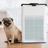 MyGenie Pure Max Air Purifier Carbon Filter 5-In-1 Cleaning System 100 m2 White - Top-Down View