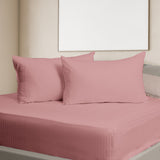 Kensington 1200 Thread Count 100% Egyptian Cotton Sheet Set Stripe - King - Desert Rose - 45-Degree Angle
