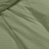 Kensington 1200 Thread Count 100% Egyptian Cotton Sheet Set Stripe - King - Olive - Close-Up Angle