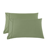 Kensington 1200 Thread Count 100% Egyptian Cotton Sheet Set Stripe - King - Olive - Extra Image