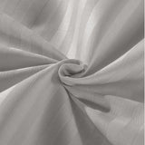 Royal Comfort Kensington 1200 Thread Count 100% Cotton Stripe Quilt Cover Set - Super King - Grey - Side View