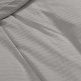 Royal Comfort Kensington 1200 Thread Count 100% Cotton Stripe Quilt Cover Set - Super King - Grey