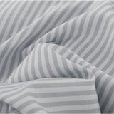 Royal Comfort Striped Flax Linen Blend Quilt Cover Set Soft Touch Bedding - King - Grey - Close-Up Angle
