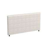 Milano Decor Gia Boucle Bedhead Headboard Upholstered Luxury Cushioned White - King - White - Extra Image