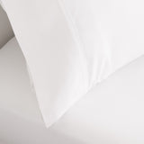 Royal Comfort 3000 Thread Count Bamboo Cooling Sheet Set - King - White - Close-Up Angle