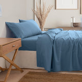 Royal Comfort 3000 Thread Count Bamboo Cooling Sheet Set - King - Denim - Front View