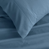 Royal Comfort 3000 Thread Count Bamboo Cooling Sheet Set - King - Denim - 45-Degree Angle