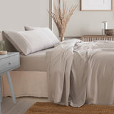 Royal Comfort 3000 Thread Count Bamboo Cooling Sheet Set - King - Mid Grey - Front View