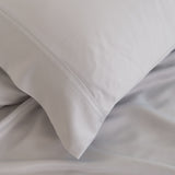 Royal Comfort 3000 Thread Count Bamboo Cooling Sheet Set - King - Mid Grey - 45-Degree Angle