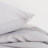 Royal Comfort 3000 Thread Count Bamboo Cooling Sheet Set - King - Mid Grey - Low Angle