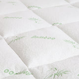 Royal Comfort 1000GSM Luxury Bamboo Covered Mattress Topper Ball Fibre Gusset - Single - White