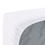 Royal Comfort 1000GSM Luxury Bamboo Covered Mattress Topper Ball Fibre Gusset - Queen - White - Extra Image