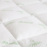 Royal Comfort 1000GSM Luxury Bamboo Covered Mattress Topper Ball Fibre Gusset - Queen - White - Extra Image