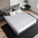 Royal Comfort 1200GSM Deluxe 7-Zone Mattress Topper Luxury Gusset Breathable - Double - White - Extra Image