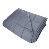 Royal Comfort Weighted Gravity Blanket 7KG Queen Size Relax Ultra Soft Grey - Side View