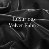 Royal Comfort Velvet Quilt Cover Set Super Soft Luxurious Warmth - King - Navy - Low Angle