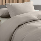 Royal Comfort Velvet Corduroy Quilt Cover Set Super Soft Luxurious Warmth - Queen - Beige