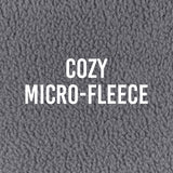 Royal Comfort Polar Fleece Flannel Sheet Set Ultra Soft Plush Cozy - Single - Grey - Close-Up Angle