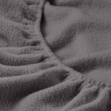 Royal Comfort Polar Fleece Flannel Sheet Set Ultra Soft Plush Cozy - Single - Charcoal - Extra Image