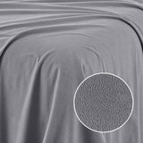 Royal Comfort Polar Fleece Flannel Sheet Set Ultra Soft Plush Cozy - Double - Grey - Extra Image
