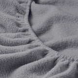 Royal Comfort Polar Fleece Flannel Sheet Set Ultra Soft Plush Cozy - Double - Grey - Extra Image