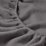 Royal Comfort Polar Fleece Flannel Sheet Set Ultra Soft Plush Cozy - Double - Charcoal - Extra Image