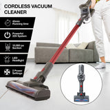 MyGenie X5 Handheld Cordless Stick Handstick Vacuum Bagless Rechargeable Red - Side View