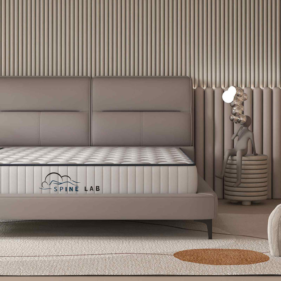 Spine-Lab Mattress 5 Zone 21cm Medium Firm Foam Bonnell Spring - King Single - White, image 5