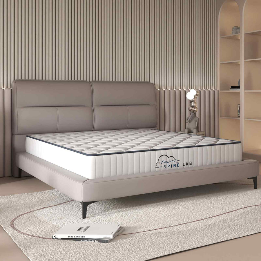 Spine-Lab Mattress 5 Zone 21cm Medium Firm Foam Bonnell Spring - King Single - White, image 4