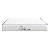 Spine-Lab Mattress 5 Zone 21cm Medium Firm Foam Bonnell Spring - King Single - White - Close-Up Angle