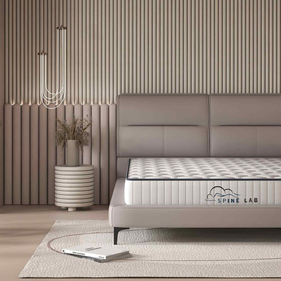 Spine-Lab Mattress 5 Zone 21cm Medium Firm Foam Bonnell Spring - King Single - White, image 14